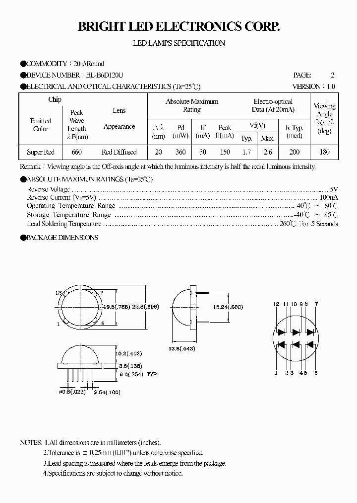 BL-B6D120U_4516150.PDF Datasheet