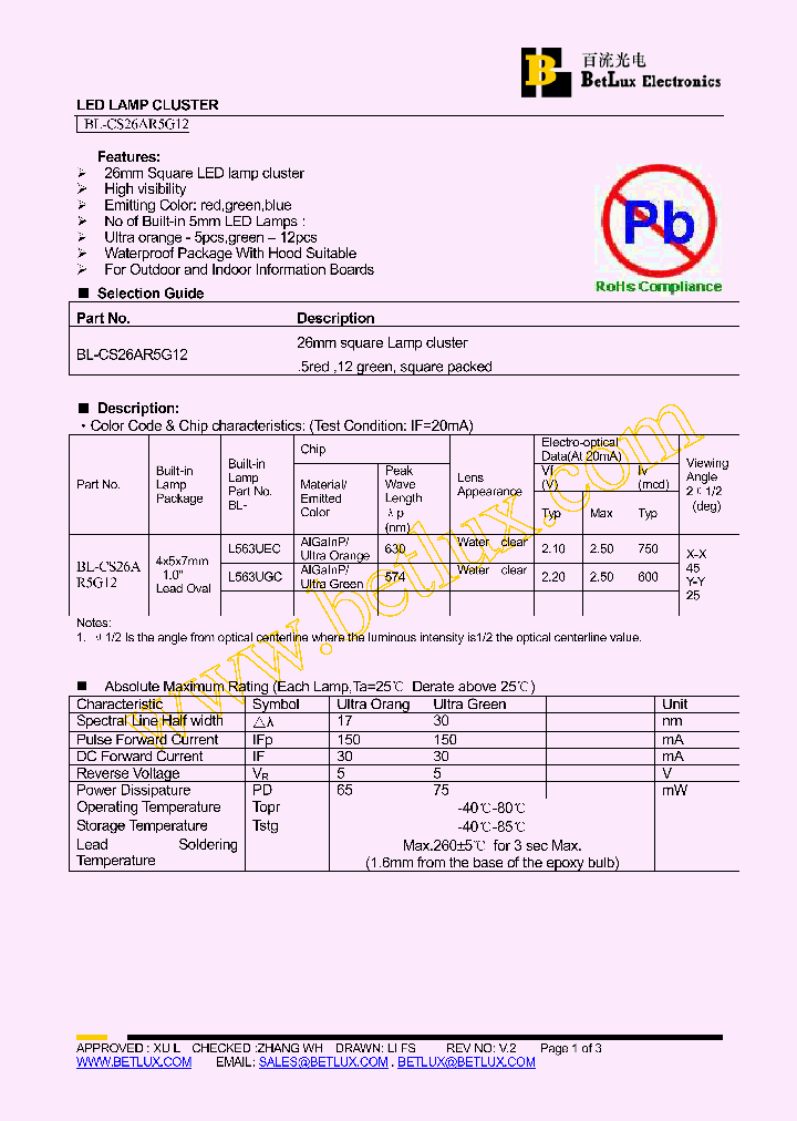 BL-CS26AR5G12_4428797.PDF Datasheet