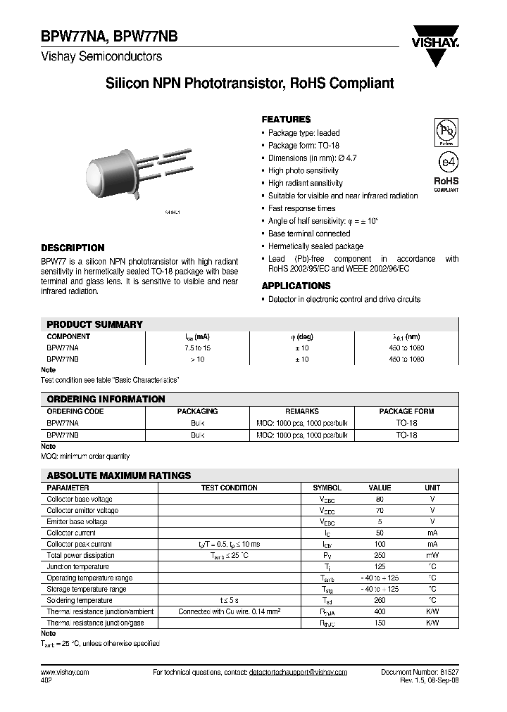 BPW77NA_4253330.PDF Datasheet