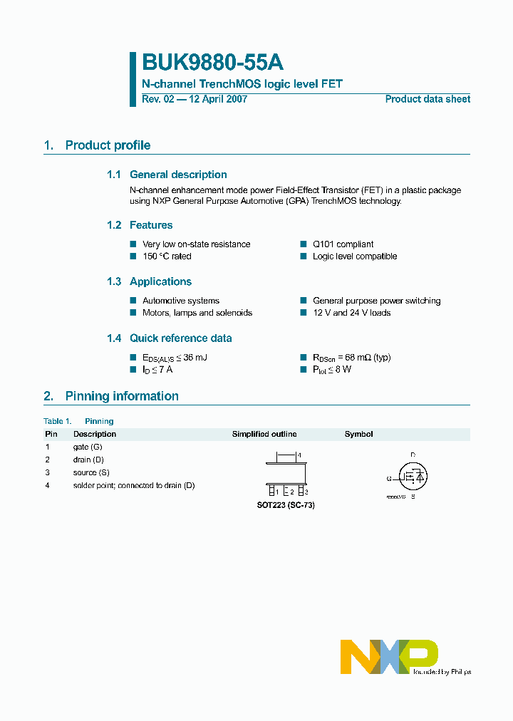 BUK9880-55A_4897803.PDF Datasheet