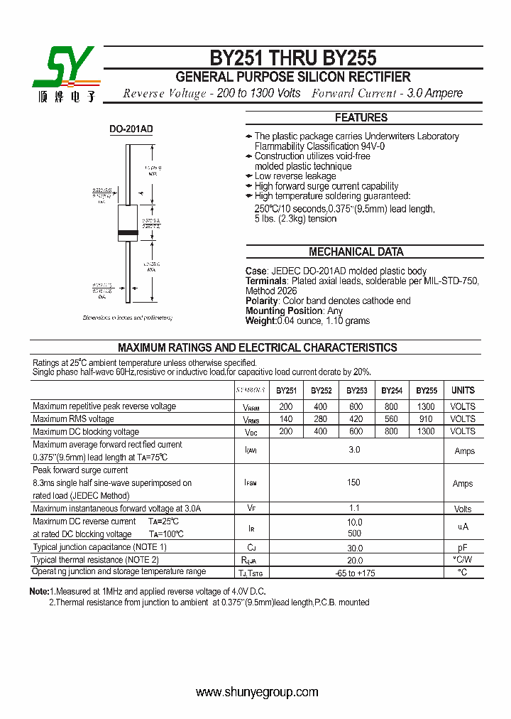 BY255_4571247.PDF Datasheet