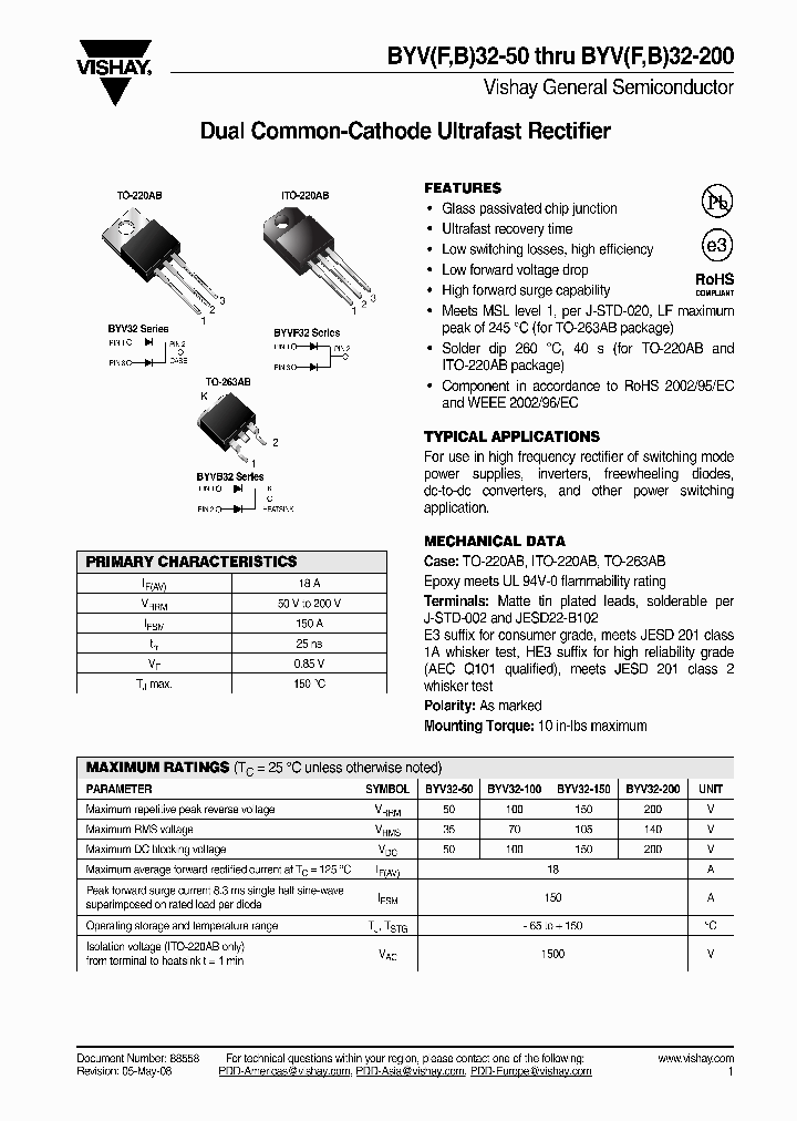 BYVB32-200-E345_4596492.PDF Datasheet