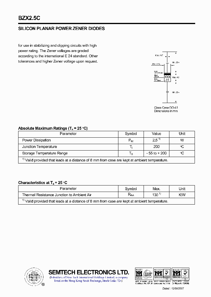 BZX25C_4508827.PDF Datasheet