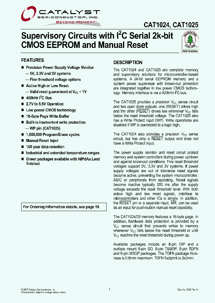CAT1025LI-30-GT3_4603927.PDF Datasheet