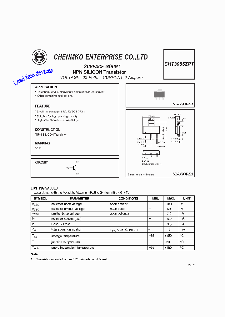 CHT3055ZPT_4701437.PDF Datasheet