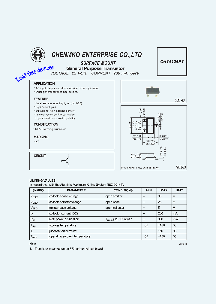 CHT4124PT_4681432.PDF Datasheet