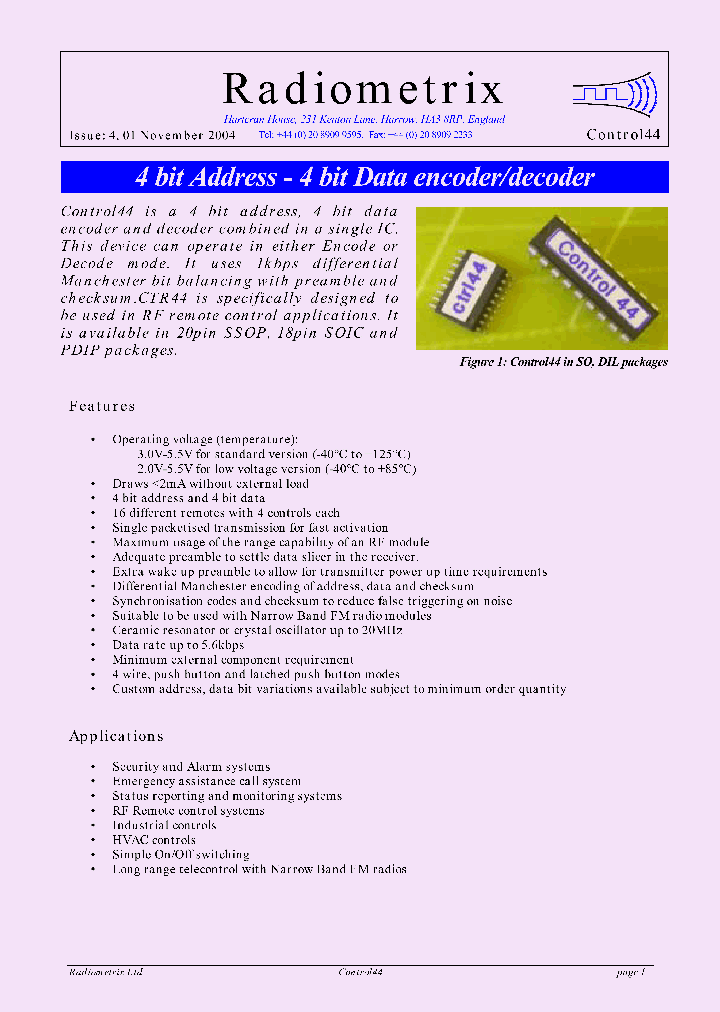 CONTROL44_4209078.PDF Datasheet