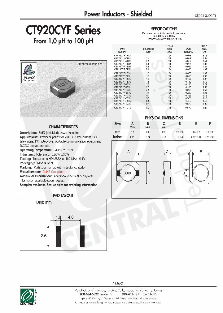 CT920CYF-100M_4714406.PDF Datasheet