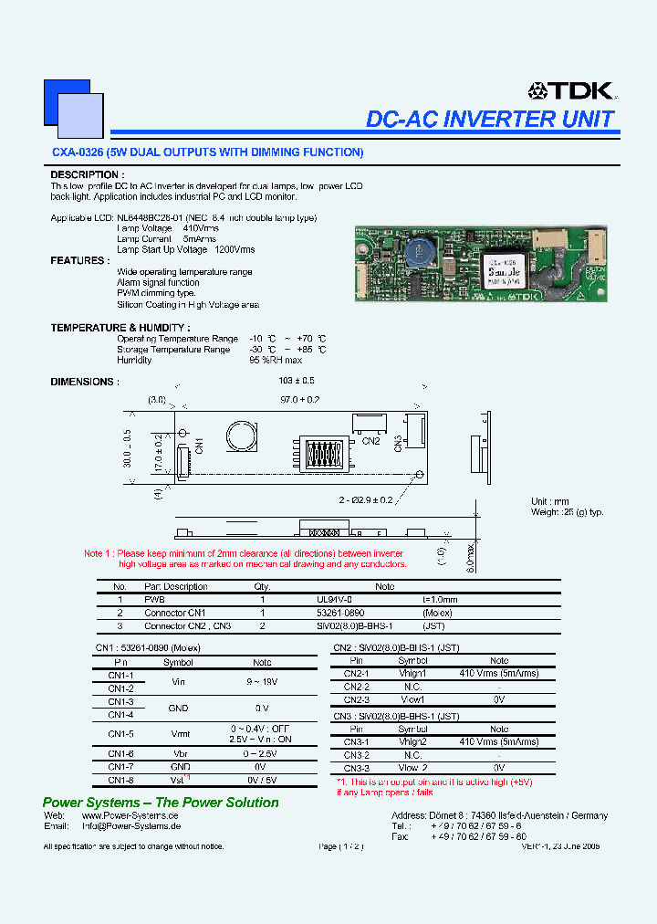 CXA-0326_4669685.PDF Datasheet