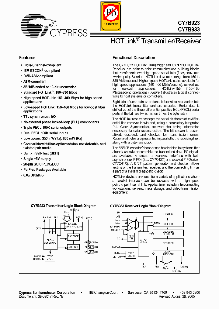 CY7B933-JXC_4623773.PDF Datasheet