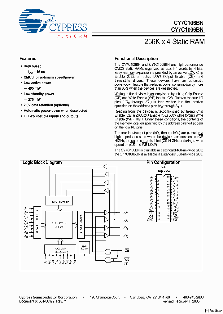 CY7C1006BN_4177205.PDF Datasheet