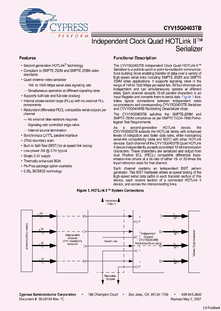 CYV15G0403TB-BGC_4828398.PDF Datasheet