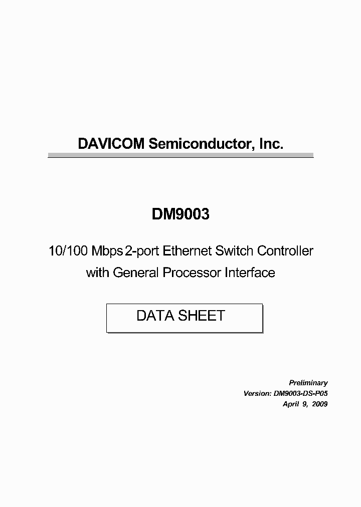 DM9003_4522108.PDF Datasheet