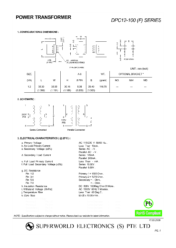 DPC12-100_4864686.PDF Datasheet