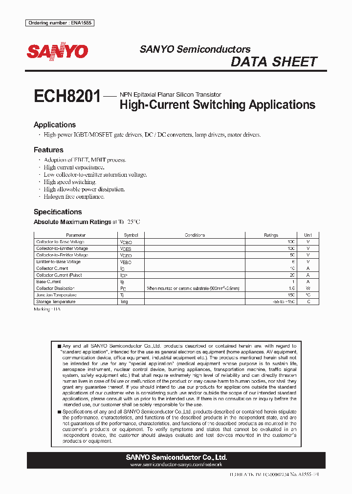 ECH8201_4644166.PDF Datasheet