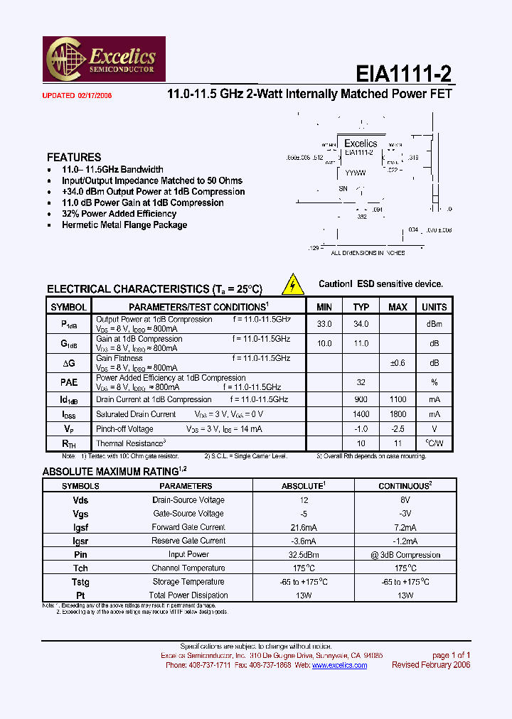 EIA1111-2_4501763.PDF Datasheet