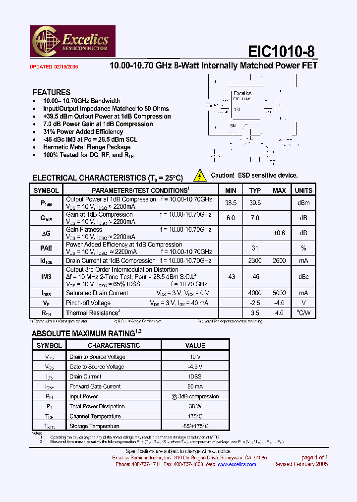 EIC1010-8_4454429.PDF Datasheet