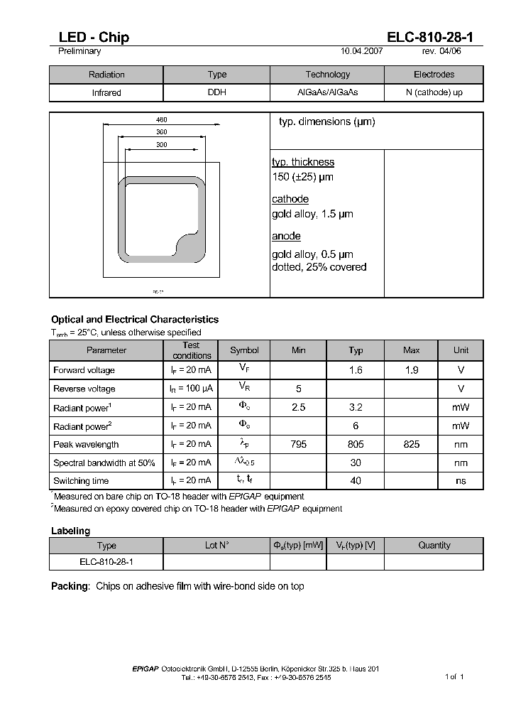 ELC-810-28-1_4585182.PDF Datasheet