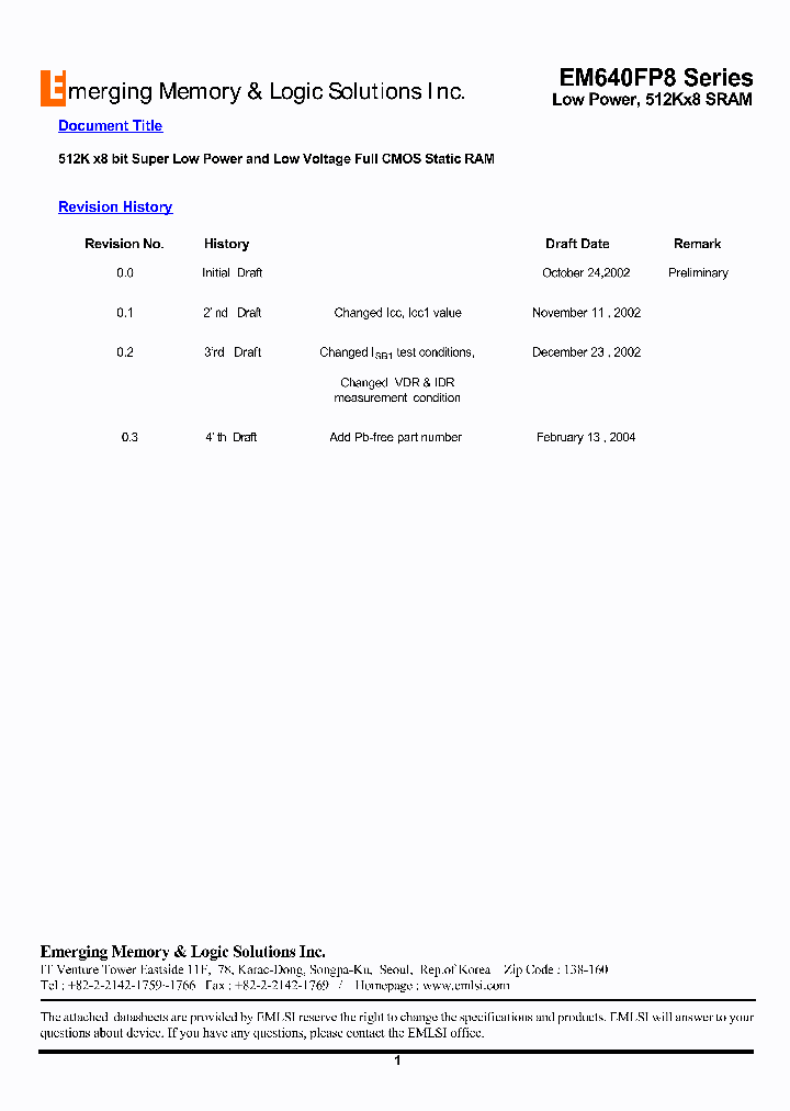 EM610FV16CW-12LL_4604910.PDF Datasheet