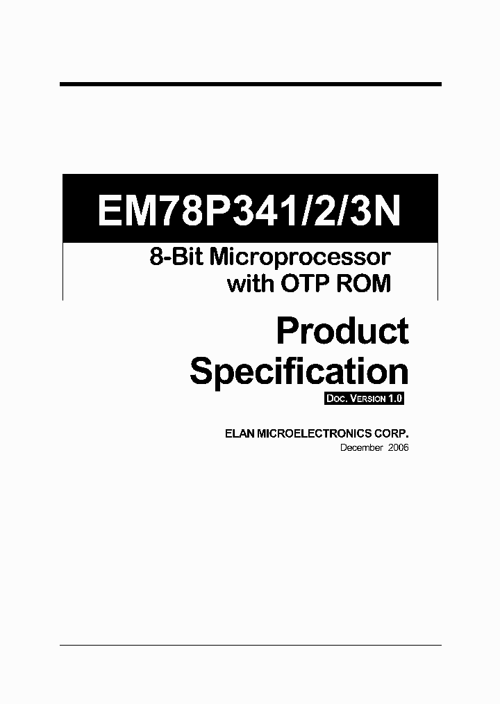 EM78P341_4203618.PDF Datasheet