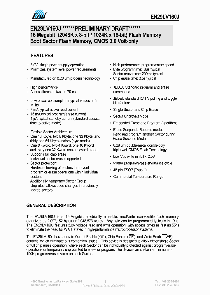EN29LV160JT70S_4182659.PDF Datasheet