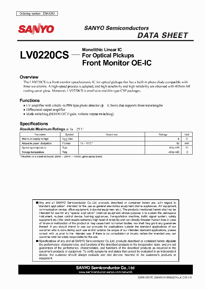 ENA1293_4787906.PDF Datasheet