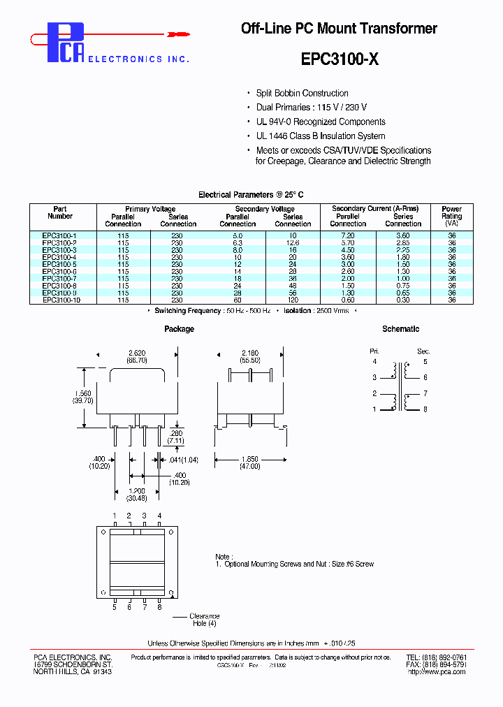 EPC3100-1_4479568.PDF Datasheet