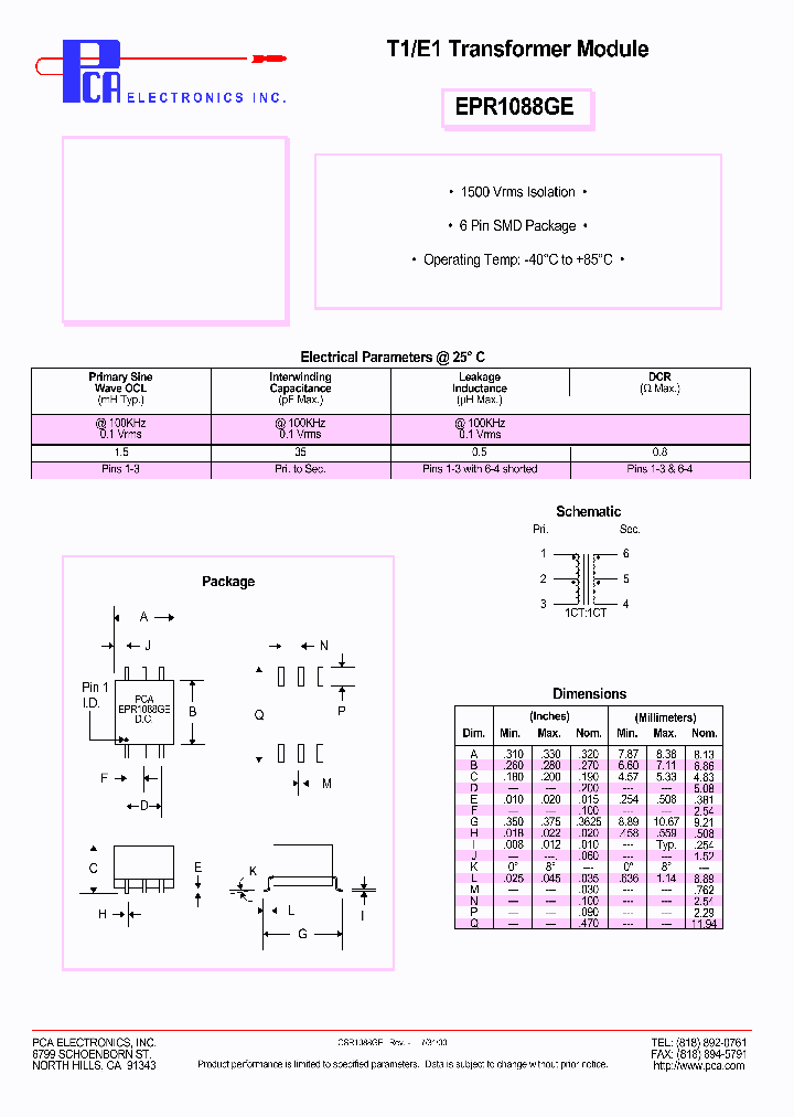 EPR1088GE_4828801.PDF Datasheet