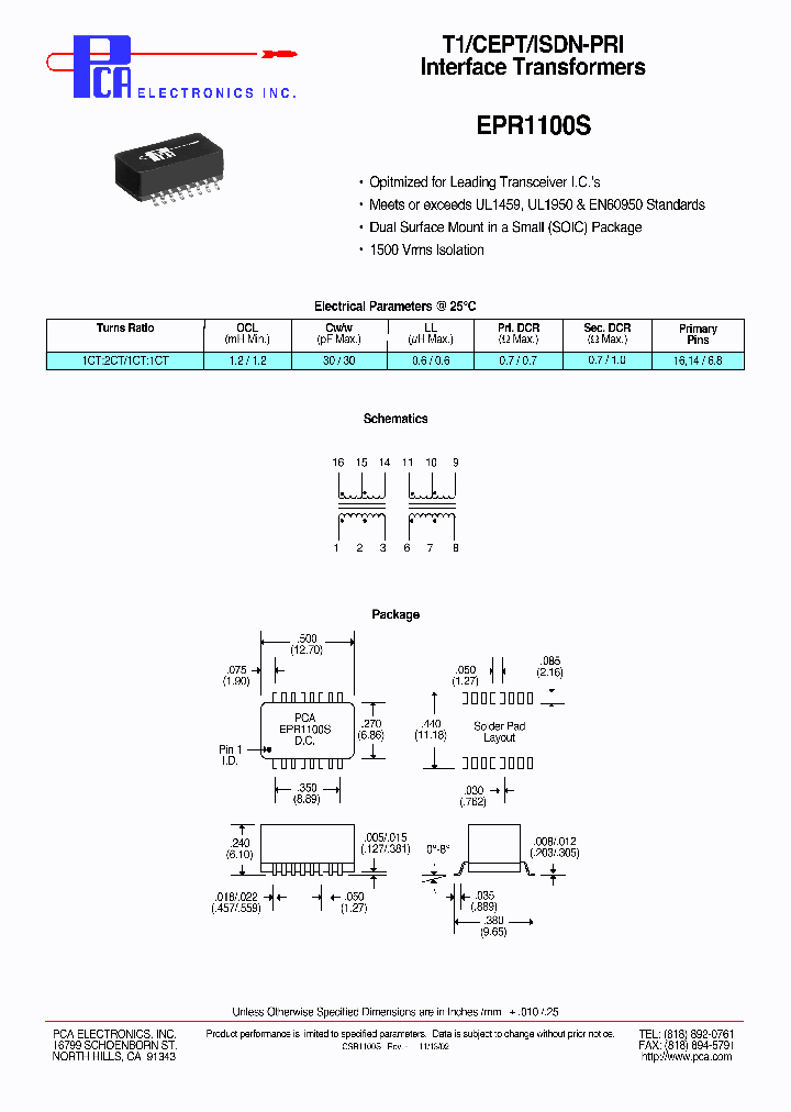 EPR1100S_4576887.PDF Datasheet