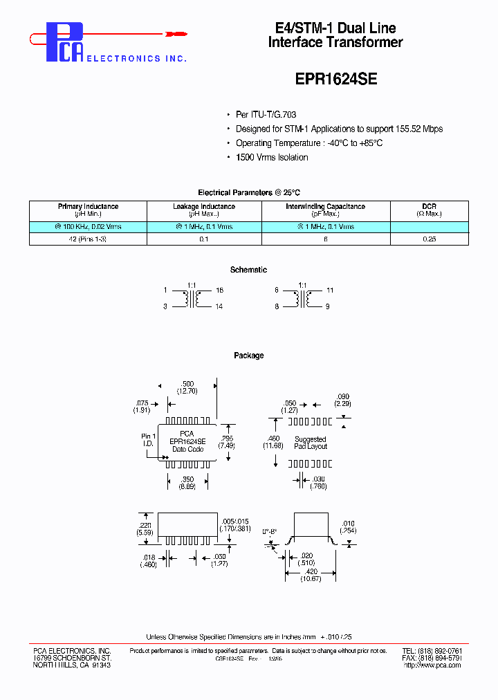 EPR1624SE_4828358.PDF Datasheet