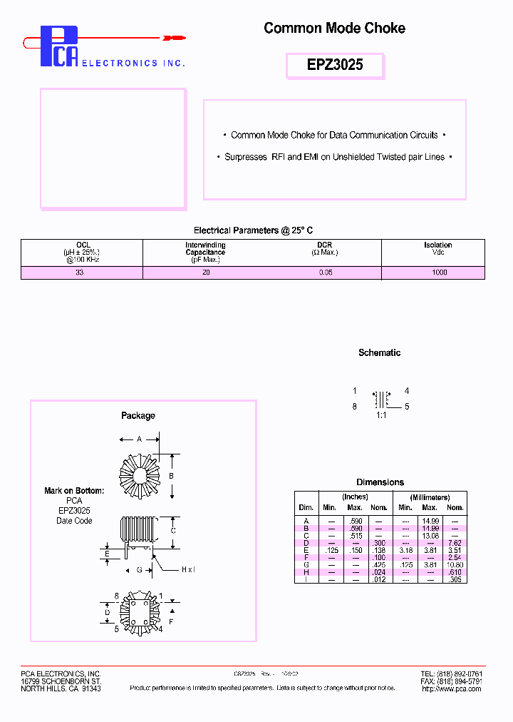 EPZ3025_4832265.PDF Datasheet