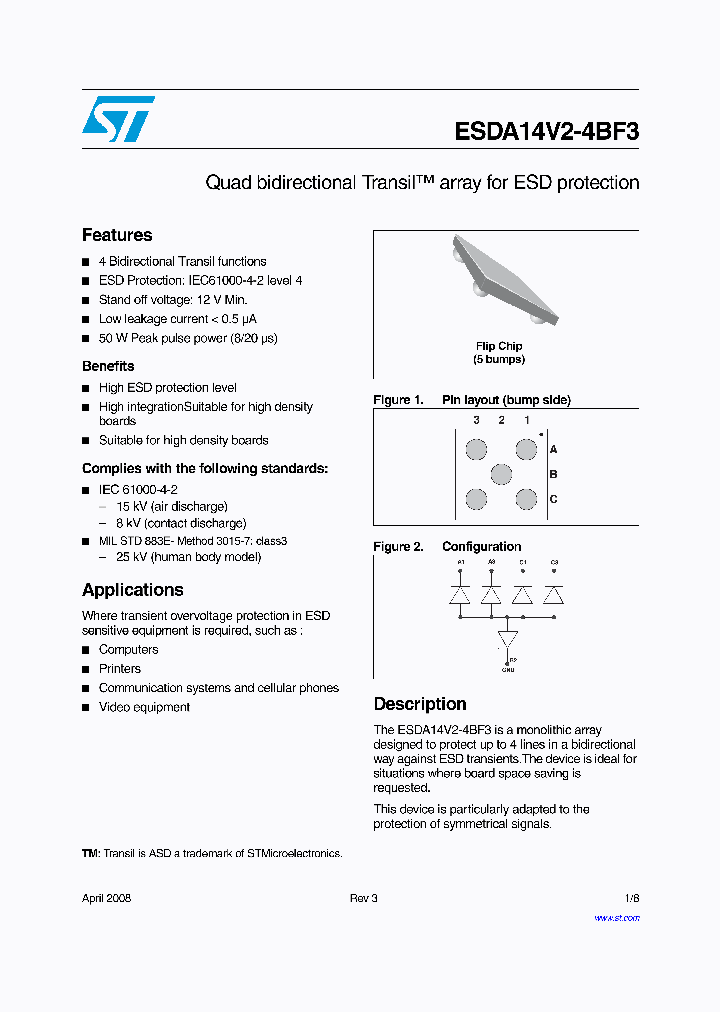 ESDA14V2-4BF3_4362646.PDF Datasheet