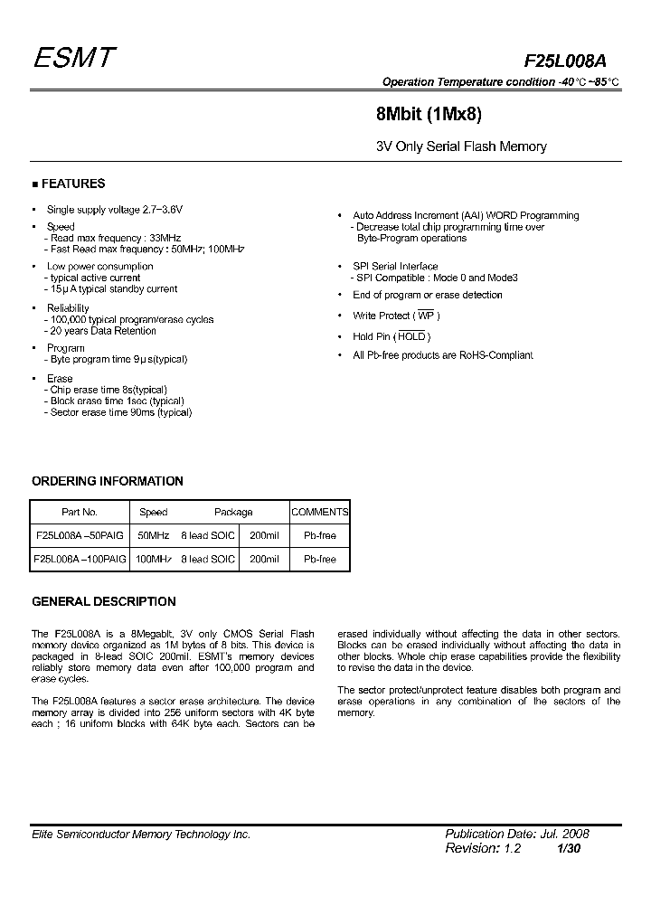 F25L008A-100PAIG_4517532.PDF Datasheet