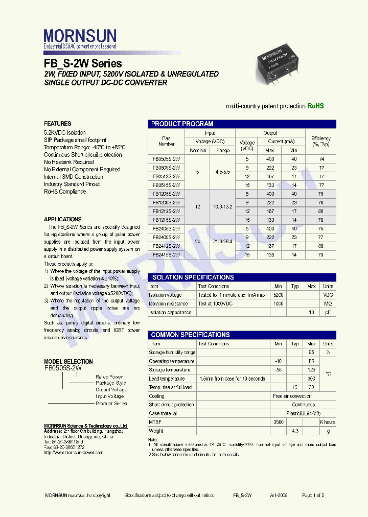 FB0505S-2W_4390726.PDF Datasheet