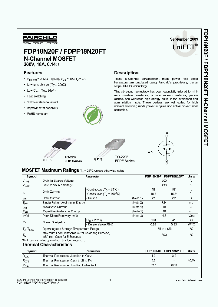 FDP18N20F_4547863.PDF Datasheet