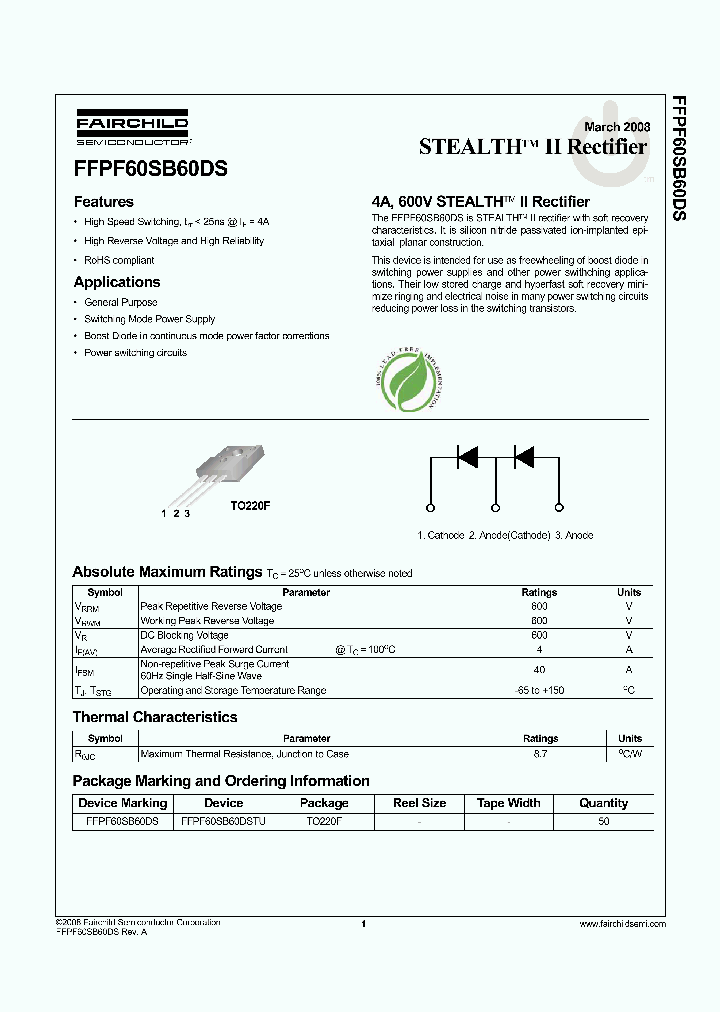 FFPF60SB60DS_4338341.PDF Datasheet