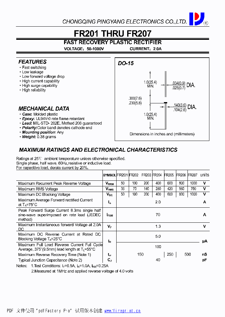 FR201_4419968.PDF Datasheet