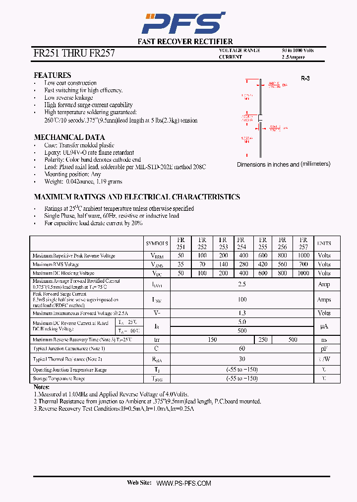 FR251_4850908.PDF Datasheet