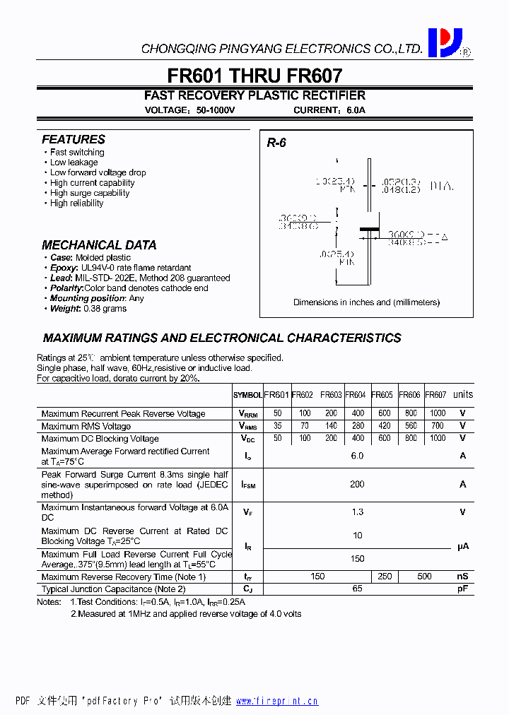 FR601_4416438.PDF Datasheet