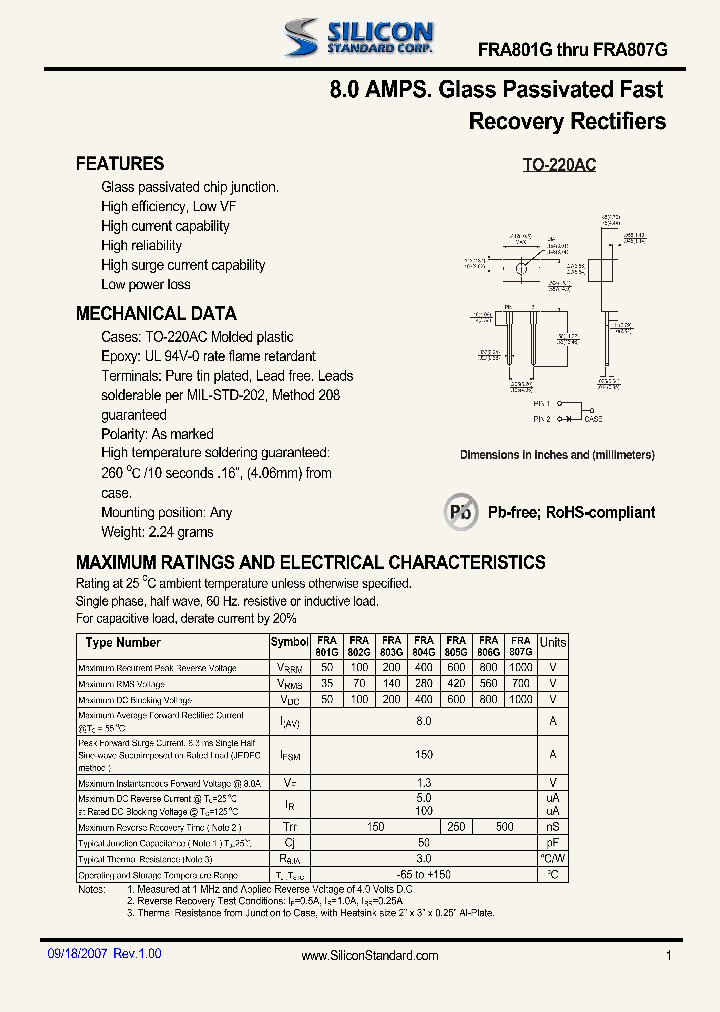 FRA801G_4573338.PDF Datasheet