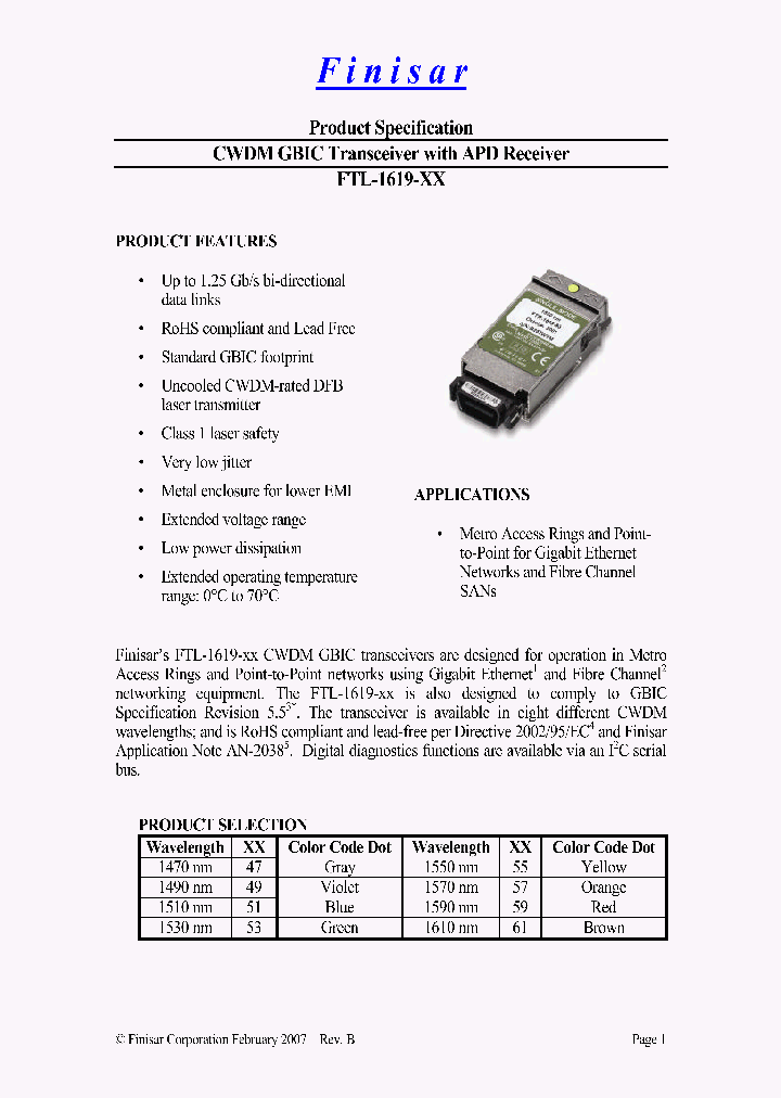 FTL-161955_4794014.PDF Datasheet