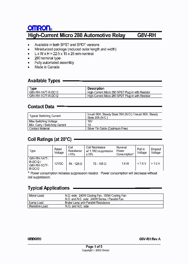 G8V-RH-1A7T-R-DC12_4629948.PDF Datasheet