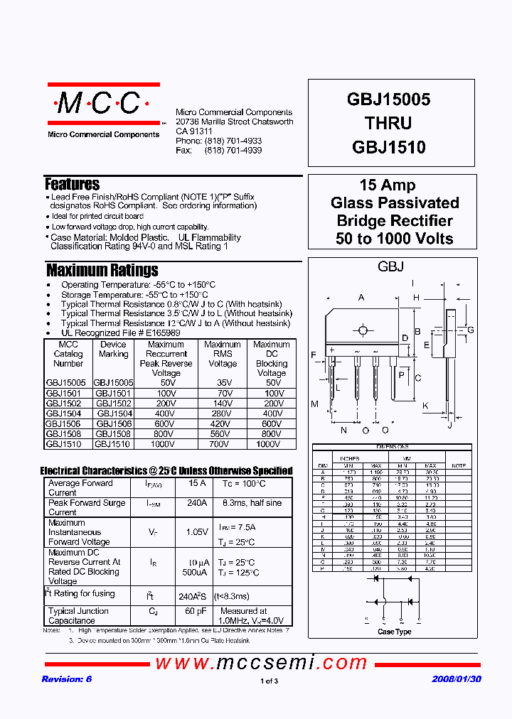 GBJ15005-BP_4785897.PDF Datasheet