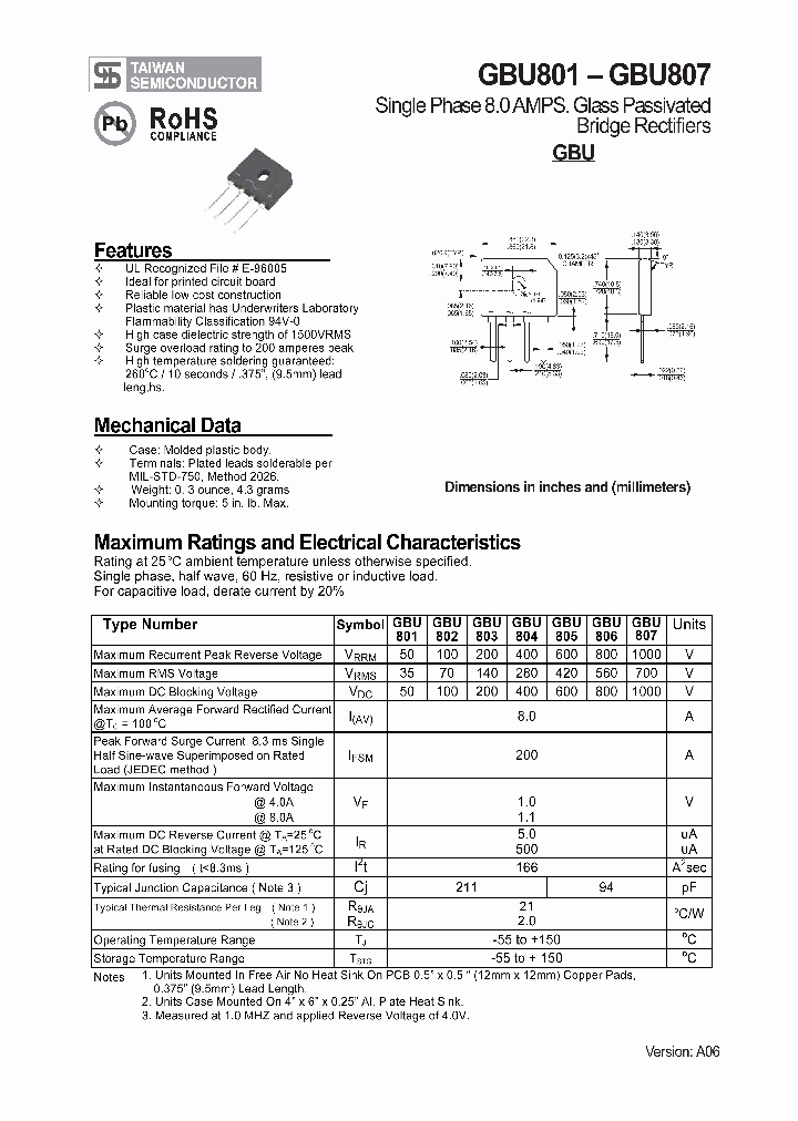 GBU8011_4574040.PDF Datasheet