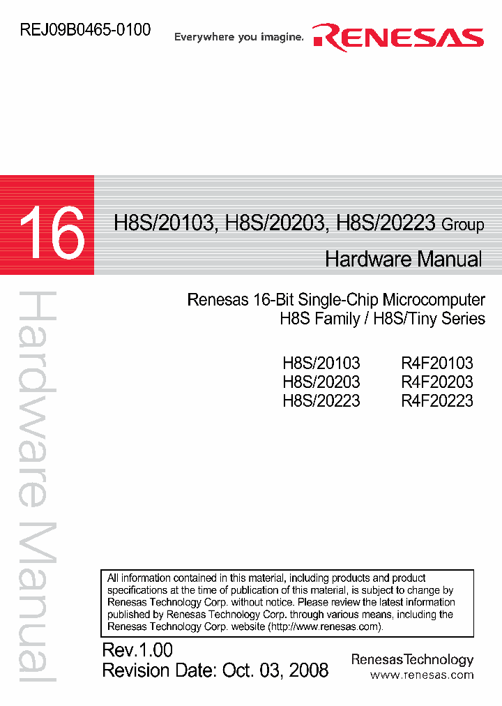 H8S20223_4784387.PDF Datasheet