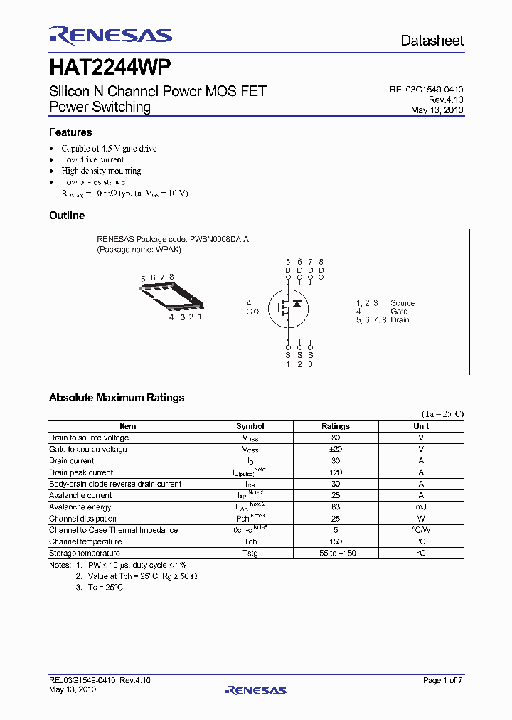 HAT2244WP_4671268.PDF Datasheet