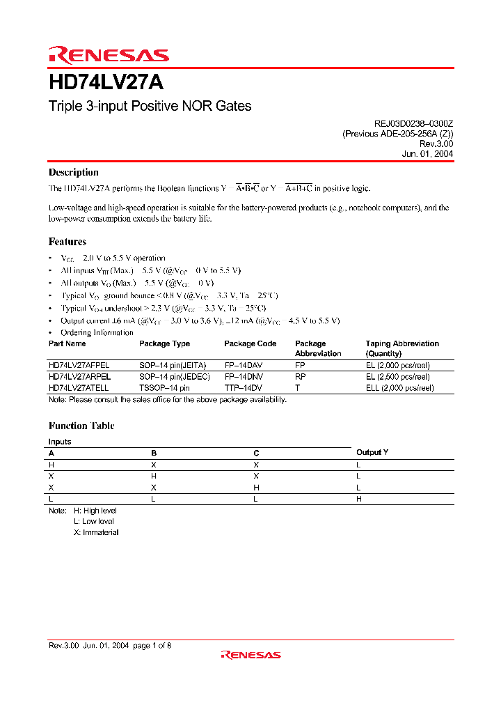 HD74LV27ATELL_4299751.PDF Datasheet