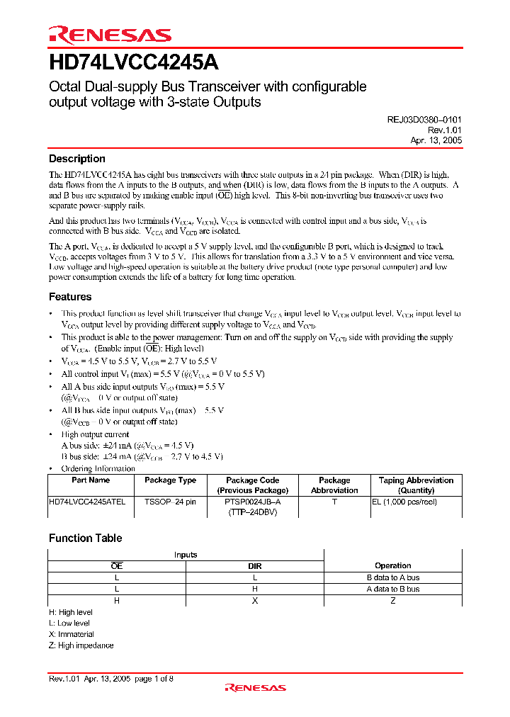 HD74LVCC4245A05_4536849.PDF Datasheet