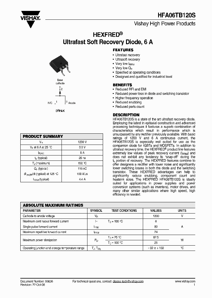 HFB06TB120STRPBF_4788367.PDF Datasheet