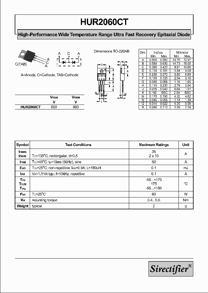 HUR2060CT_4174390.PDF Datasheet